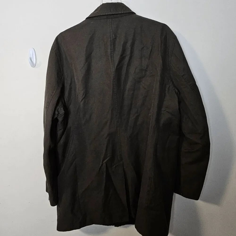 Banana Republic MAC 3-Layer Car Coat Jacket 730119 Men's Green Size XL Water Res